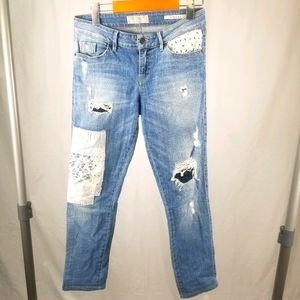 Guess Jeans Patchwork Skinny Mid-Rise